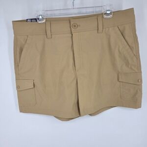 NWT Eddie Bauer Woman's Size 16 Beige Cargo Shorts Casual Outdoor New